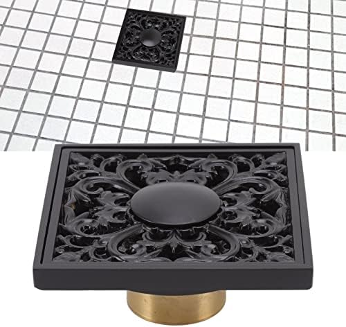 4x4 Inch Square Shower Floor Drain in Antique Style