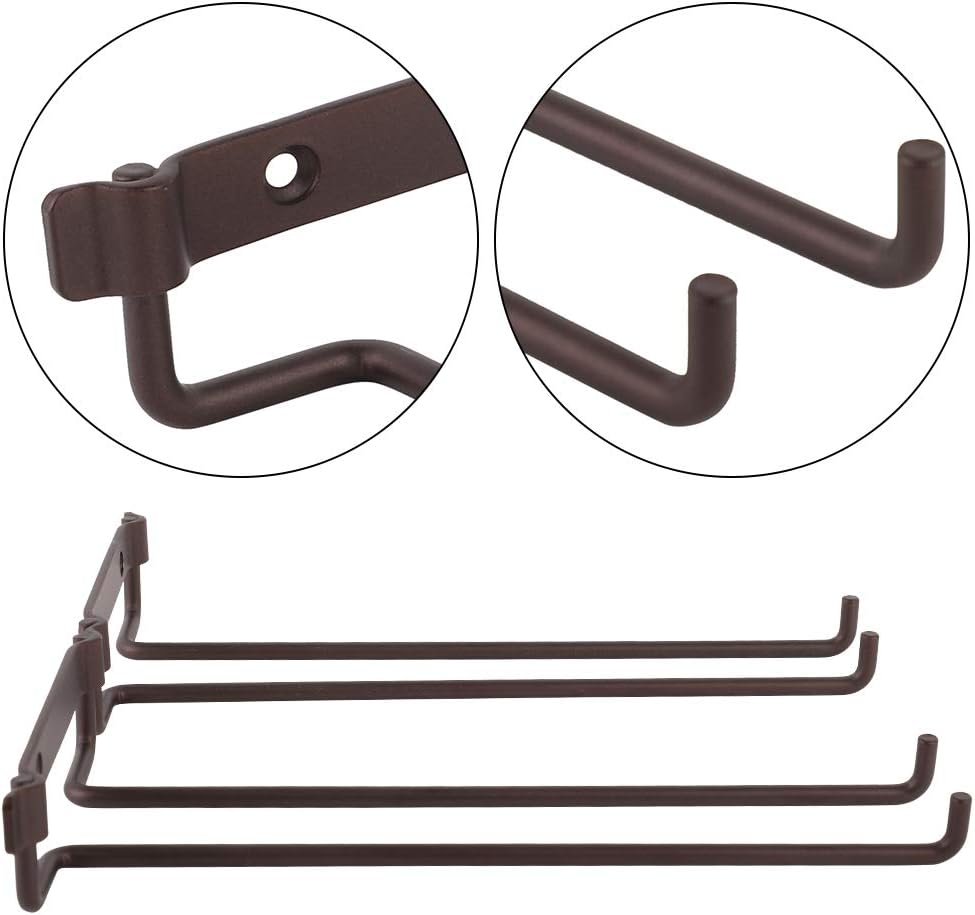 Wall Mounted Wine Glass Rack with Screws for Kitchen Bar Storage