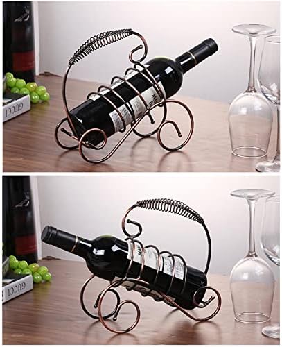 JUSHZ Wine Rack Stand Iron Art Storage Shelf