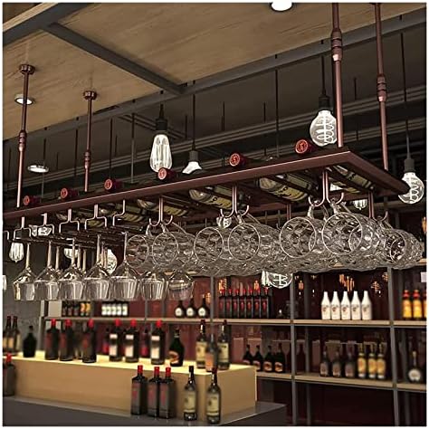 ALDEPO Wine Rack - Floating Stemware Holder with Storage Shelf