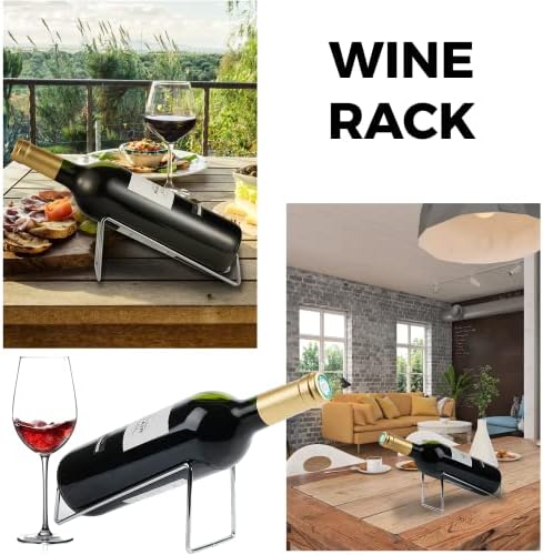 Yeesport 6-Piece Wine Rack Set - Durable Metal Bottle Holder 1