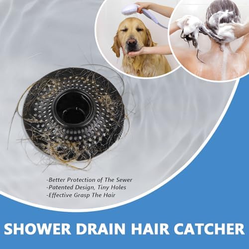 MFTEK Drain Hair Catcher Stainless Steel Black