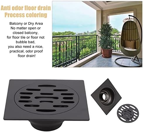 Aladeno Odor Proof Stainless Steel Floor Drain Set
