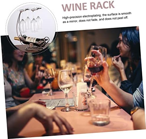 Cabilock Iron Wine Bottle Goblet Rack