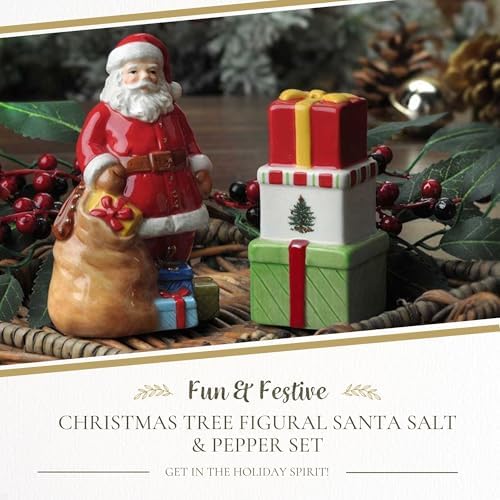 Spode Christmas Tree Salt and Pepper Shaker Set 1
