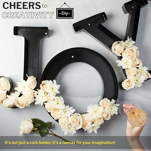 DECOMIL Wine Cork Holder Letters Wall Art