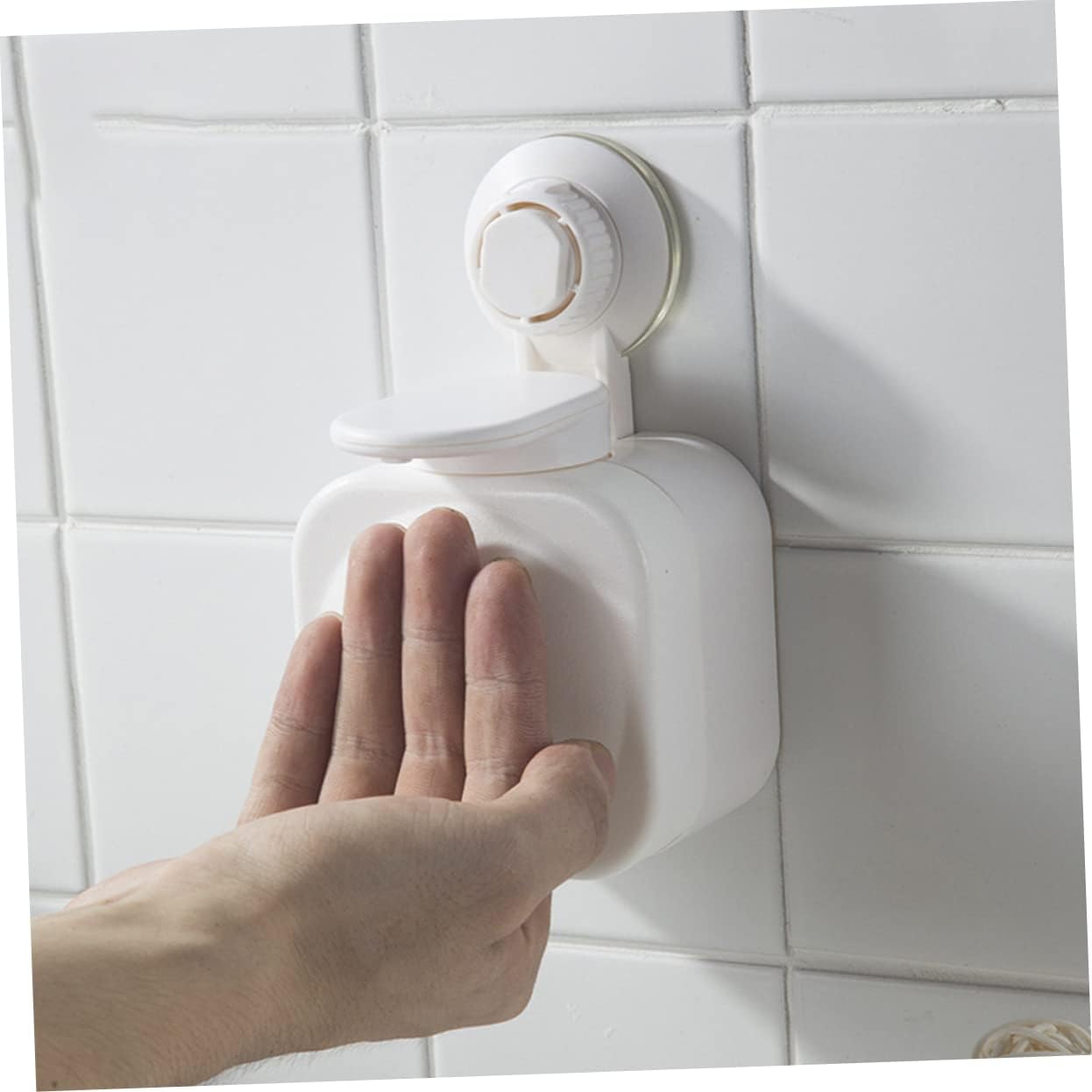 LIFKOME Wall Mounted Liquid Soap Dispenser with Suction Cup