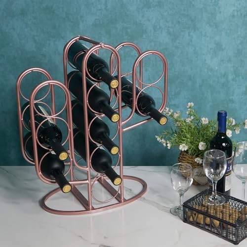 Mandaiter 10 Bottles Wine Rack with Cactus Design