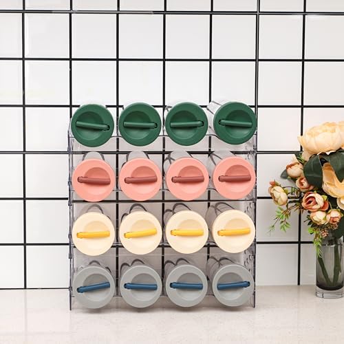 Yieach Clear Stackable Water Bottle Organizer 4 Pack