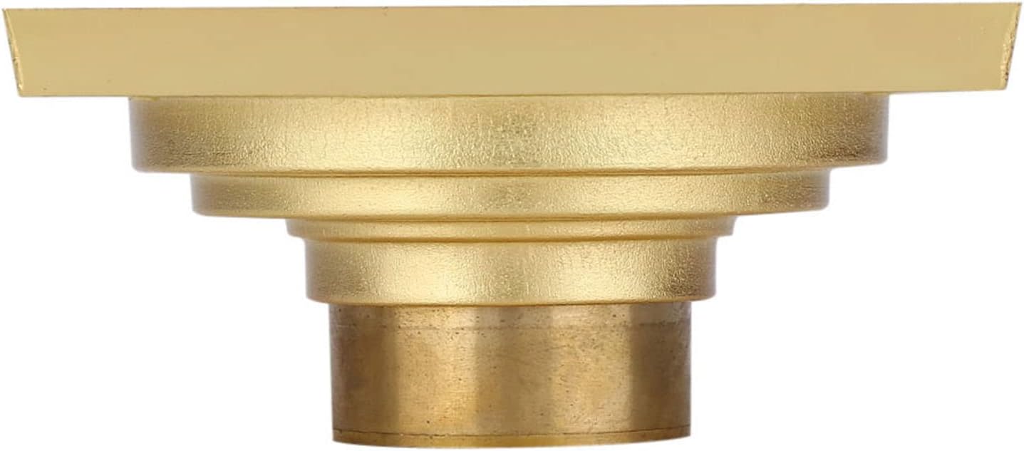 Garosa Antique Square Floor Drain with Brass Strainer
