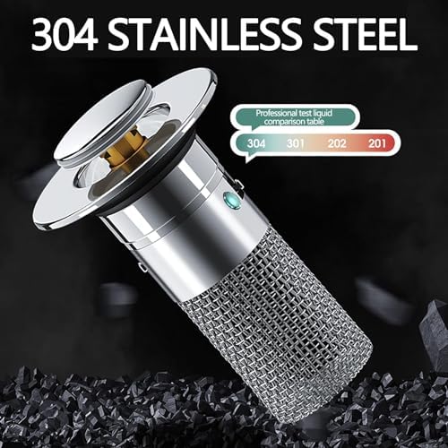 Adealed 2PCS Stainless Steel Sink Stopper with Hair Catcher