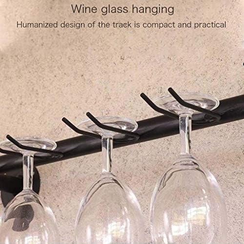 Industrial Antique Metal Wine Glass Rack With Lamp