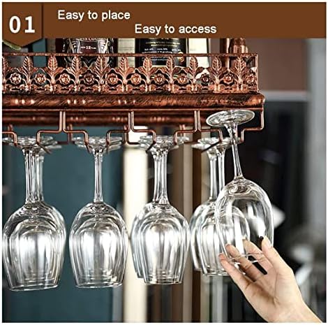 ALDEPO Bronze Wine Rack Floating Shelf for Wine Lovers