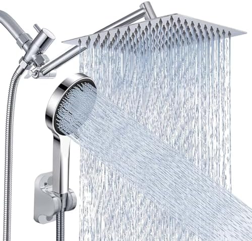 Nottia 10 Inch Rain Shower Head with Handheld Spray Combo