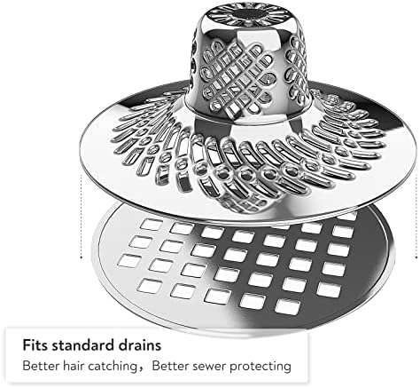 PRIMSOPH Shower Drain Hair Catcher Pop Up Strainer