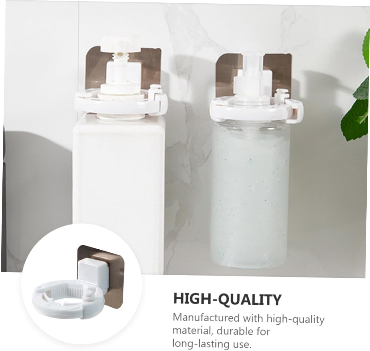 PRETYZOOM 3Pcs Adhesive Shower Gel Holders Wall Mounted Storage Racks