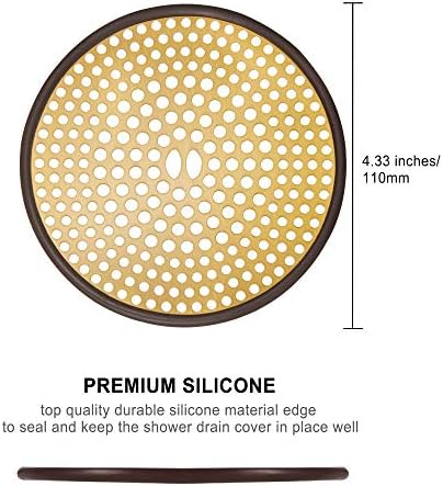 304 Stainless Steel Hair Catcher Drain Cover with Silicone