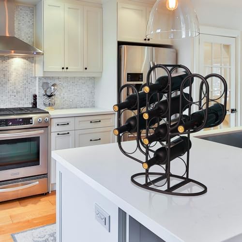 Mandaiter 10 Bottles Wine Rack with Cactus Design