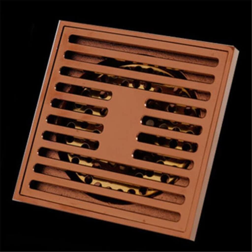 Square Floor Waste Grate Bathroom Drain in Antique Bronze or Chrome