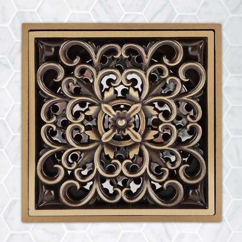 Hilitand Antique Brass Drain Strainer Cover Grate 1