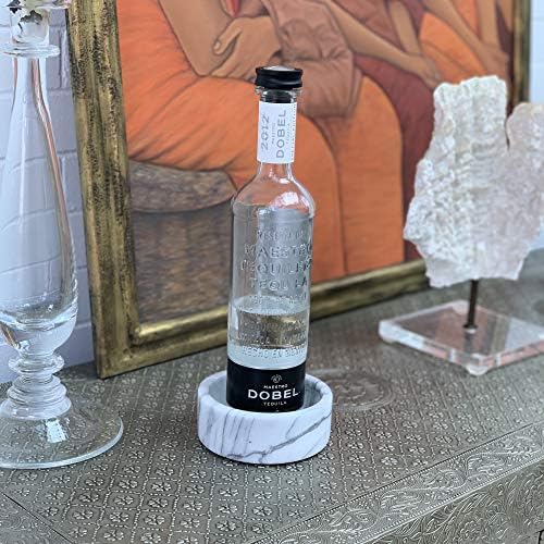 Fox Run Marble Wine Bottle Stand 5x5x2 Inches