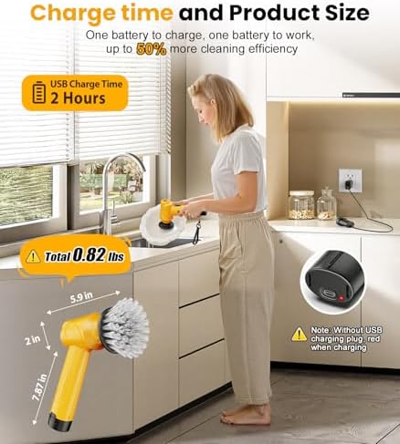 Qimedo 5000mAh Battery Spin Scrubber Q4 1