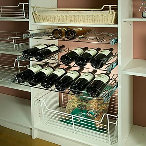 Rev-A-Shelf 30 Chrome Wine Rack Pull-Out Organizer