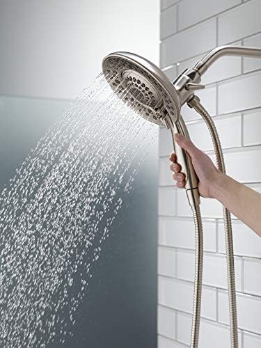 Delta 5-Spray In2ition 2-in-1 Dual Shower Head Brushed Nickel