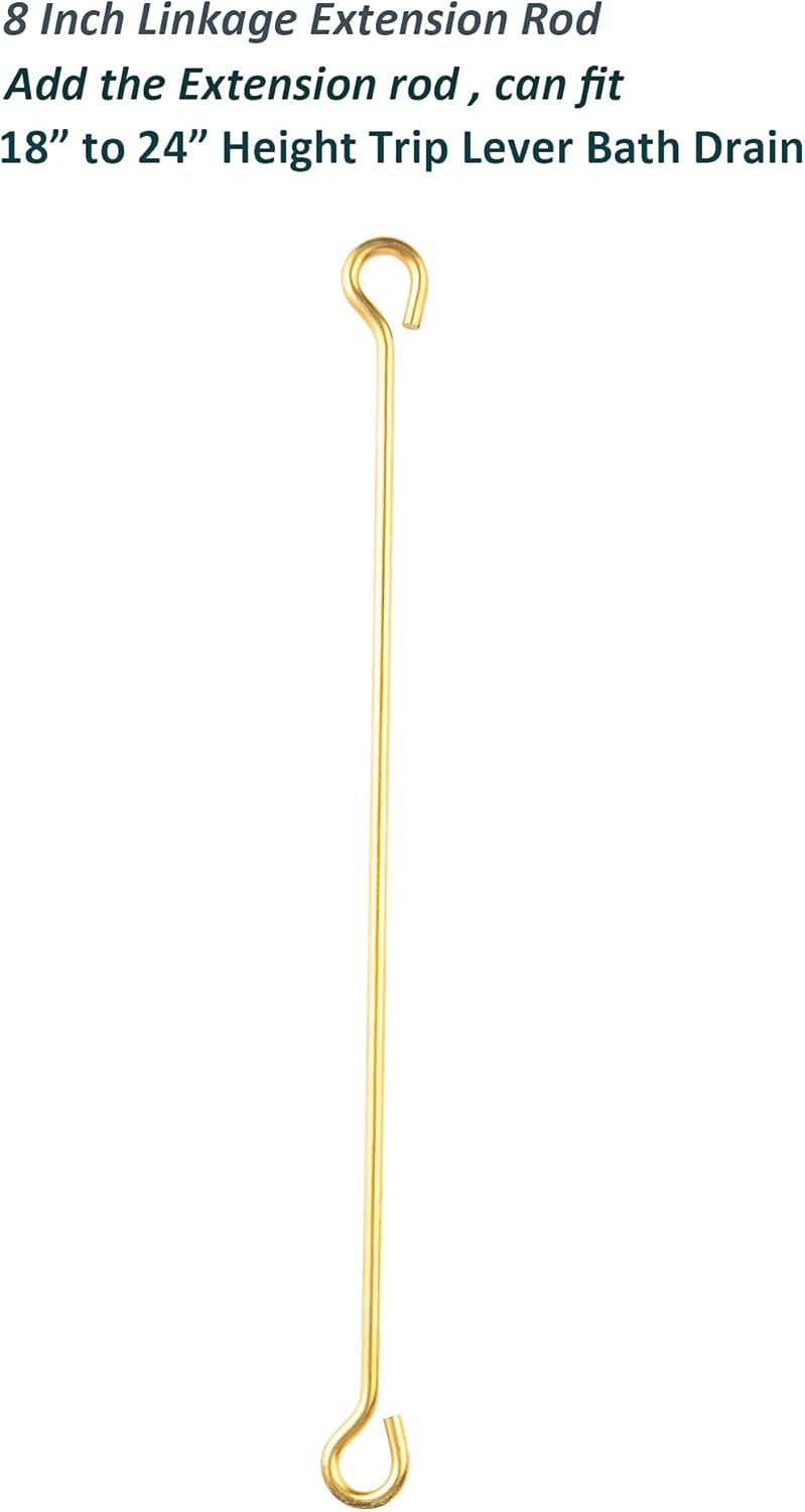 Artiwell Tub Drain Linkage Assembly - Solid Brass Adjustable