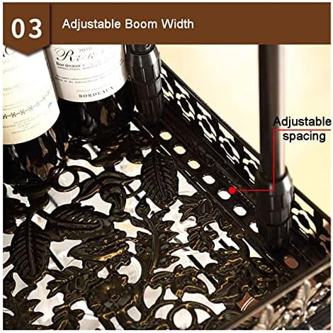 ALDEPO Bronze Wine Rack Floating Shelf for Wine Lovers