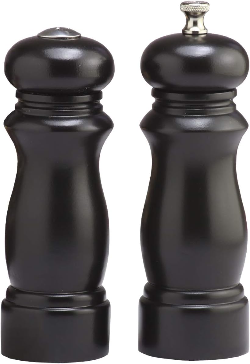 CoolCookware 6 Inch SalemEbony Pepper Mill Salt Shaker Set