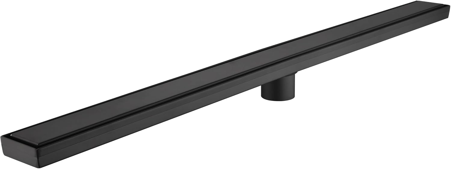 AGANS 36-Inch Linear Shower Drain with Hair Strainer and Removable Cover