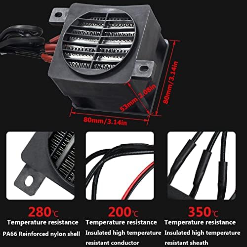 PTCYIDU 110V 400W PTC Fan Heater for Small Spaces