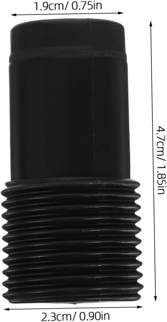 2pcs Plastic Threaded End Broom Handle Adapter