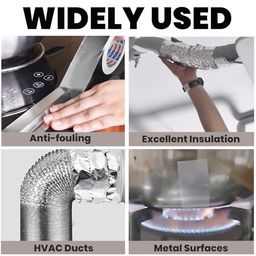 Heavy Duty Aluminum Foil Tape 2x210 Feet Heat Resistant Duct Tape