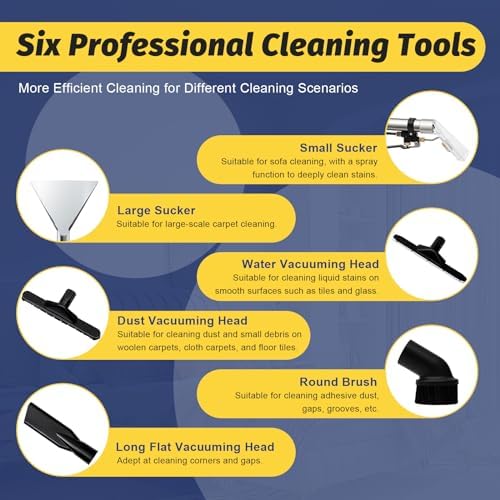 Commercial Carpet Cleaner 1000W 3 in 1 Wet Dry Portable