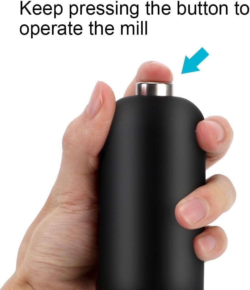 Electric Spice Grinder With LED Light - Salt Pepper Shaker Set