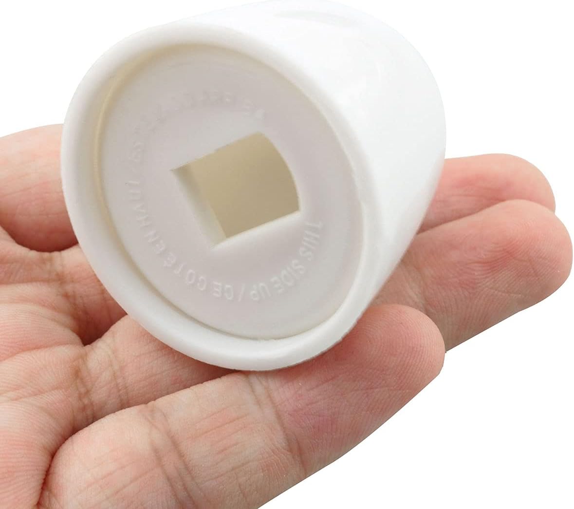 Ruiwaer 4pcs Toilet Bolt Caps Universal White 145x145 Inches
