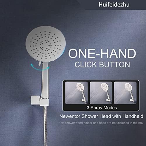 Huifeidezhu Handheld Shower Head 3 In 1 Spray Mode