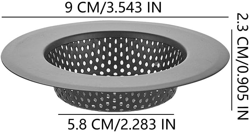 4PCS 304 Stainless Steel Drain Strainer Set with Silver Finish 35 Inch