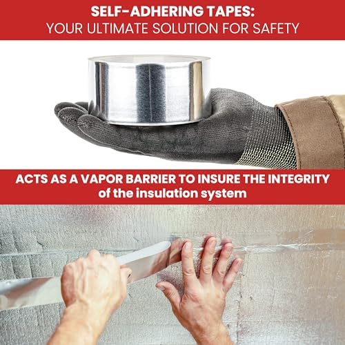 GGR Supplies AF-20R High Temp Heat Shield Aluminum Tape 3x50yd