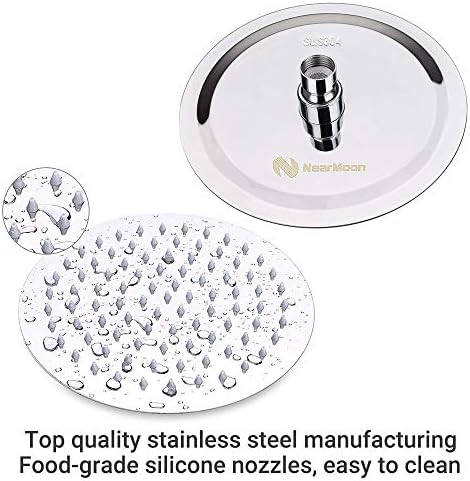NearMoon Rain Shower Head with 11 Adjustable Arm 1