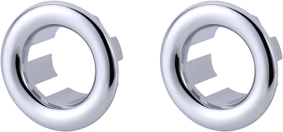 2 Pack Sink Overflow Ring Chrome 1