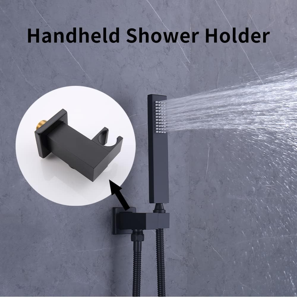 AYIVG Adjustable Handheld Shower Holder Bracket Black Finish