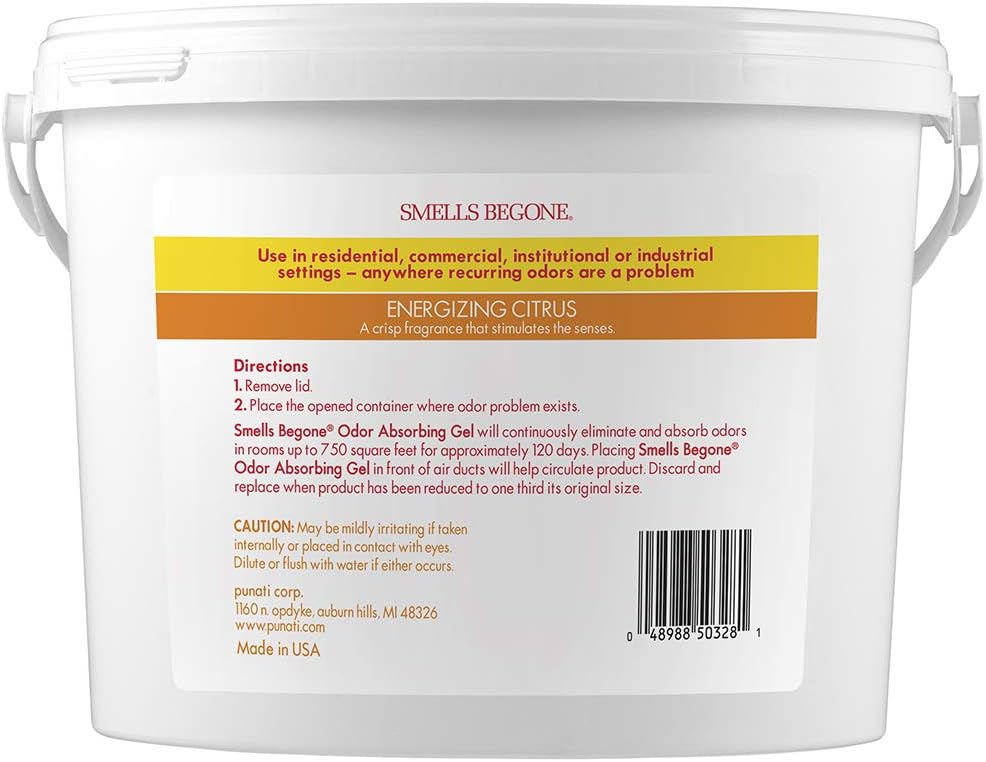 SMELLS BEGONE 1-Gallon Odor Absorber Gel - Citrus Scent