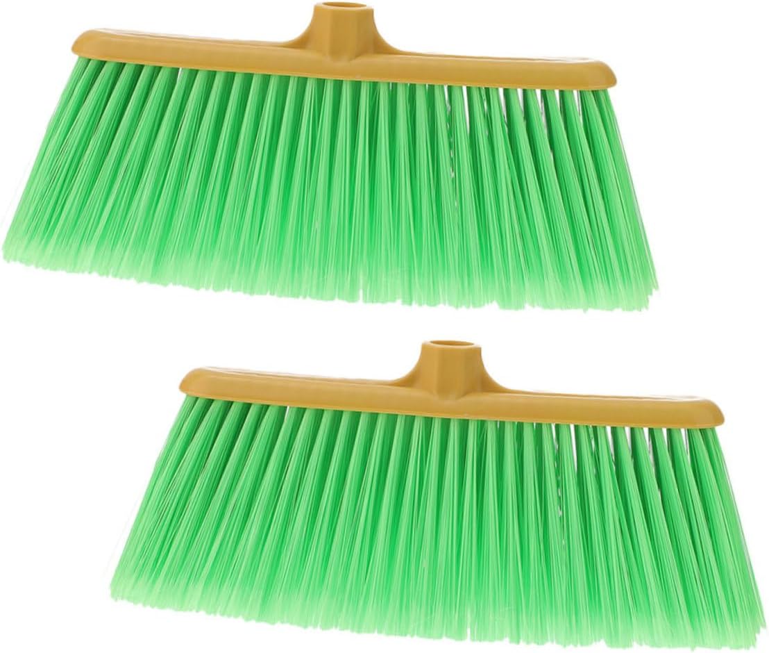 Minkissy 2pcs Durable Plastic Broom Head Replacement