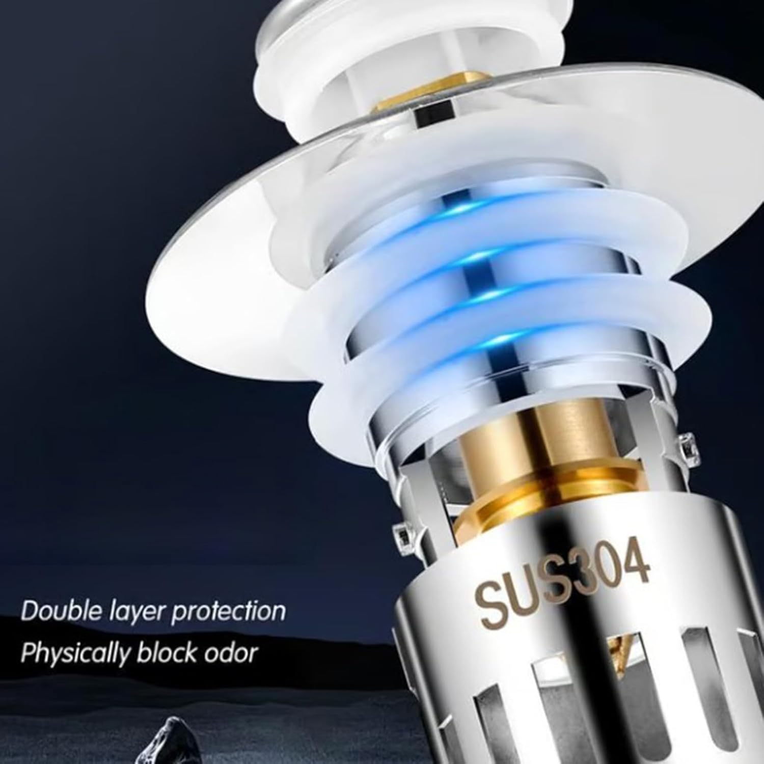 Lexoyes Universal Stainless Steel Drain Strainer
