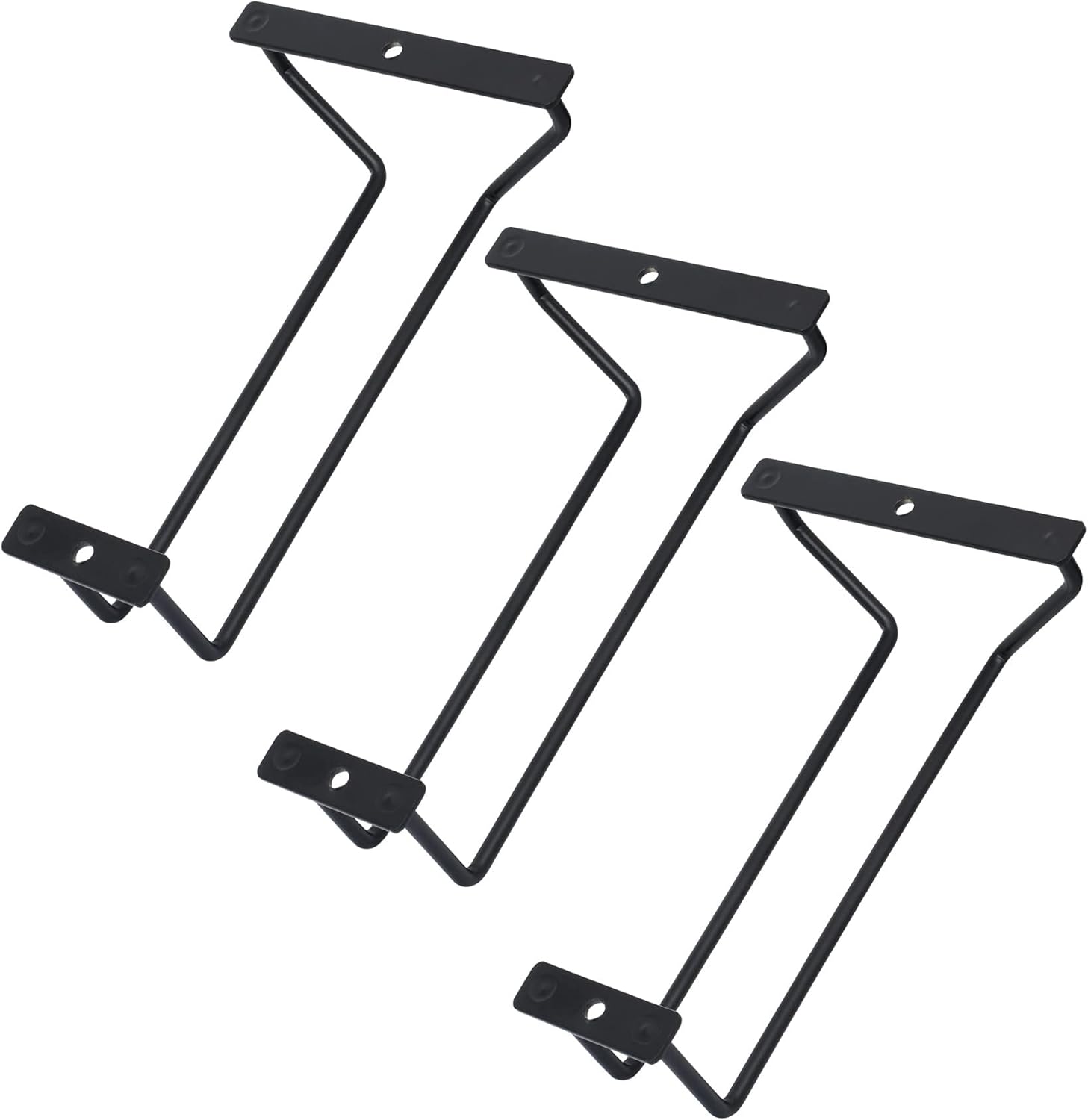 Zoohot 7-Inch Wine Glass Rack - 3 Pack Under Cabinet Holder