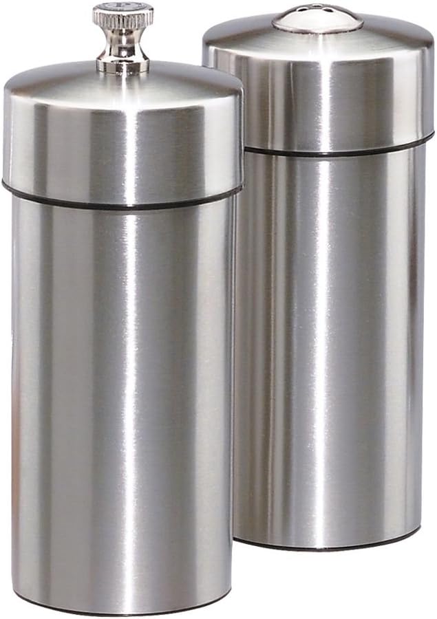 Chef Specialties 55 Inch Stainless Salt Pepper Mill Set