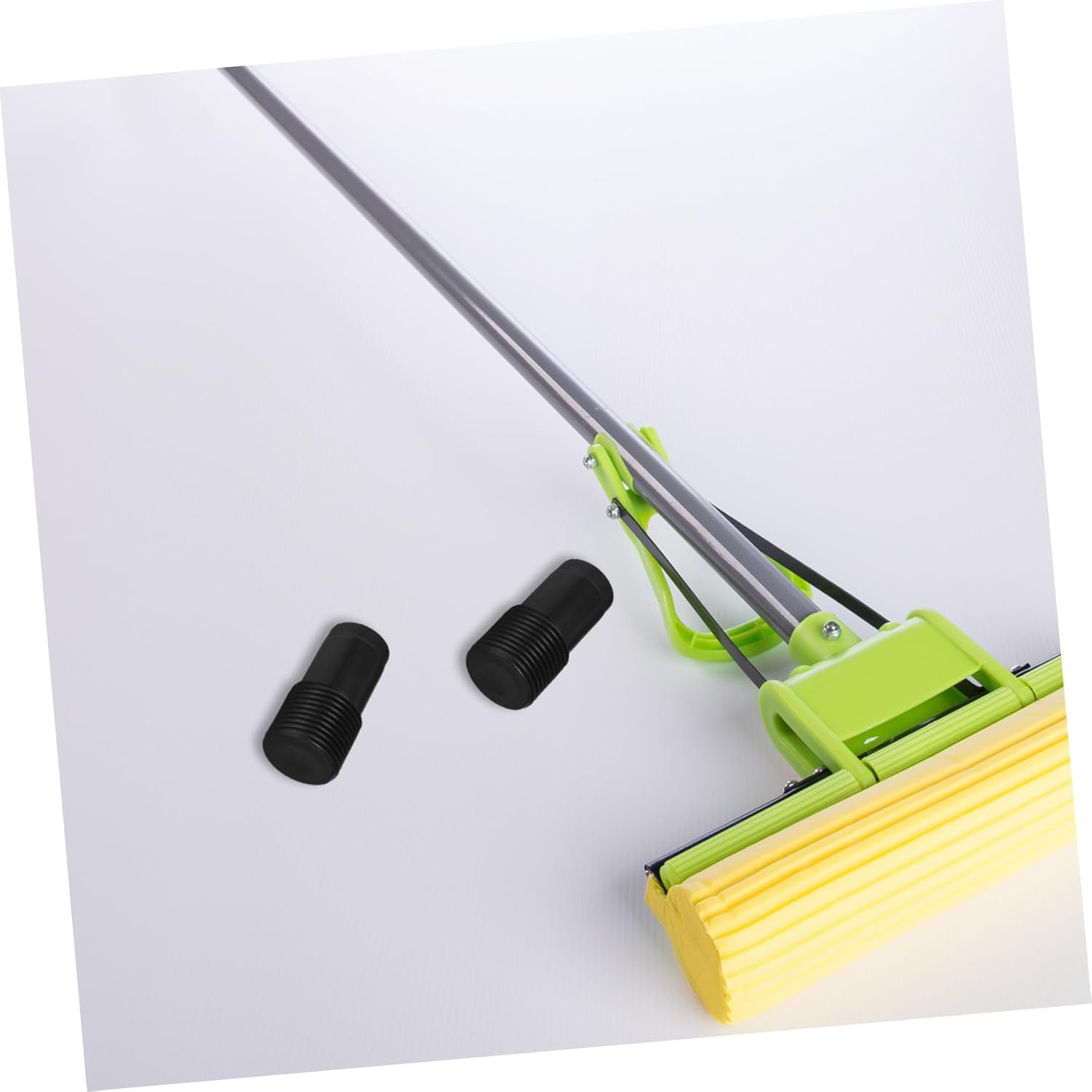 2pcs Plastic Threaded End Broom Handle Adapter